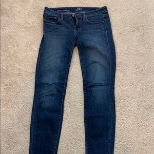 Loft modern skinny ankle jeans